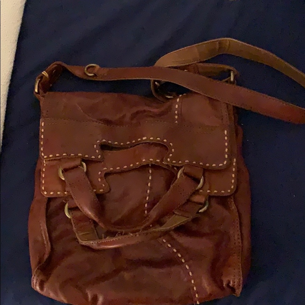 Leather Lucky Messenger Bag
